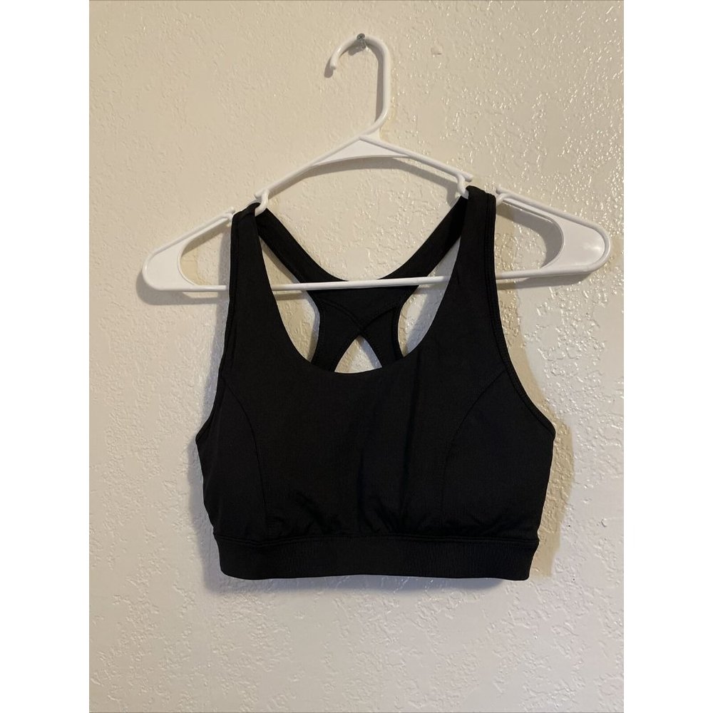 Tek Gear Black Sports Bra Medium Support